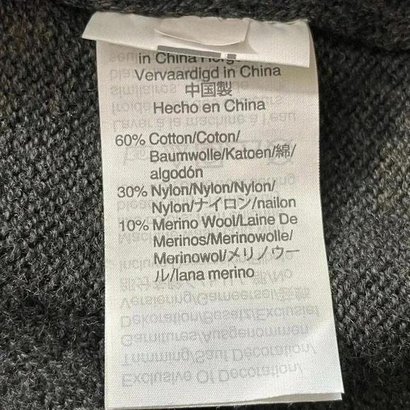 J Crew Women's Tie Bell Sleeve Pullover Sweater Gray Cotton Nylon Wool Sz S - Picture 4 of 8